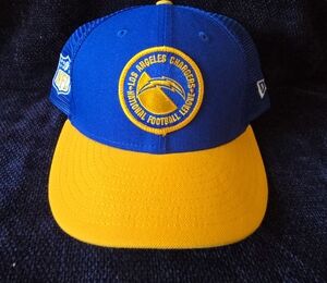 New Era Los Angeles Chargers Royal Blue & Gold Mesh Back Cap